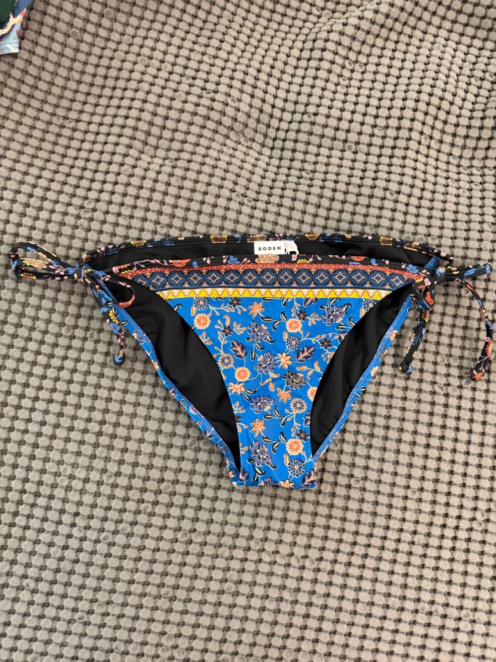 NWT Boden blue floral bikini bottoms
